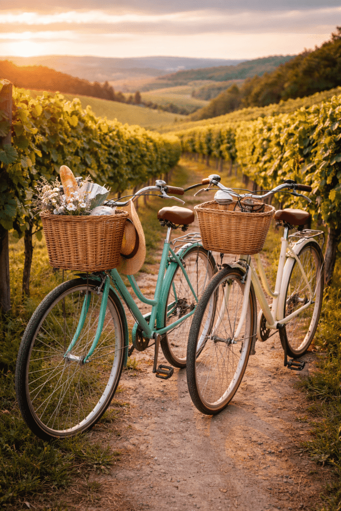 raziskovanje vinograda s kolesi raziskovanje vinograda s kolesi